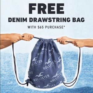 Denim Drawstring bag